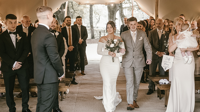 Documentary wedding photography at this Yorkshire mill venue
