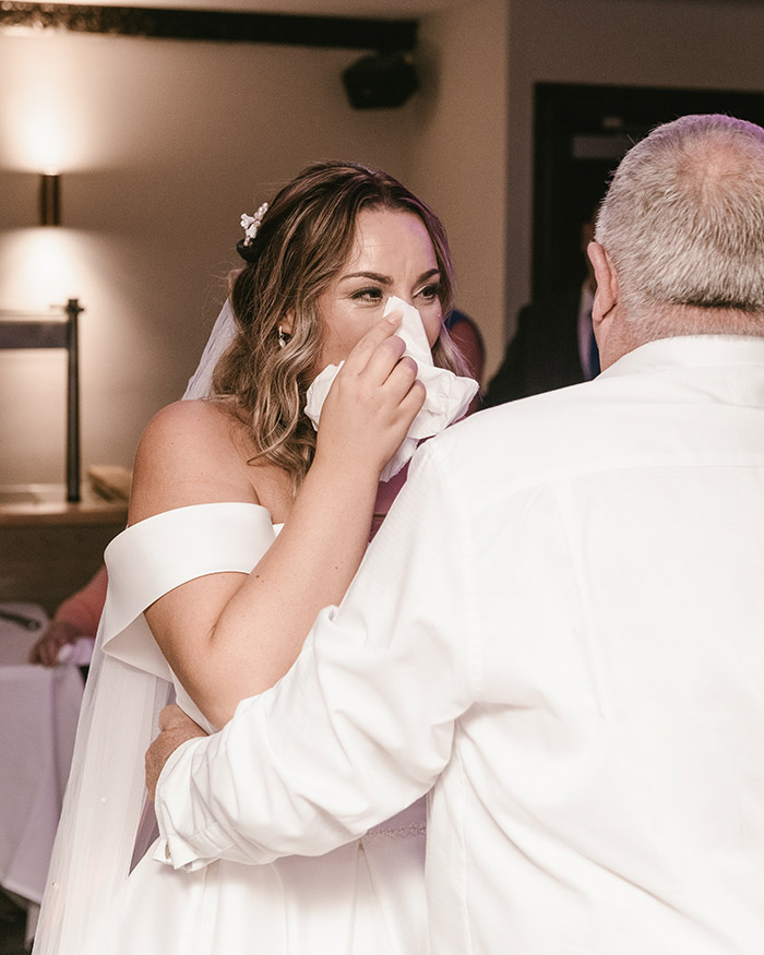 Bride and her dad father daughter dance at Tankersley Manor