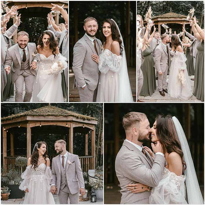Bride and Bridal Party at The Venue Bowers Mill