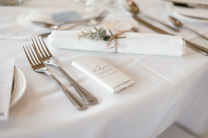 Wedding details and décor at Waterton Park Hotel Wakefield