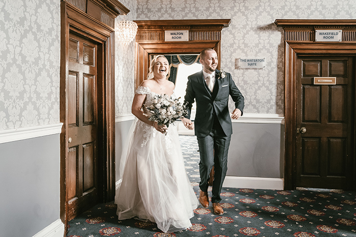 Documentary wedding photography at this Wakefield venue