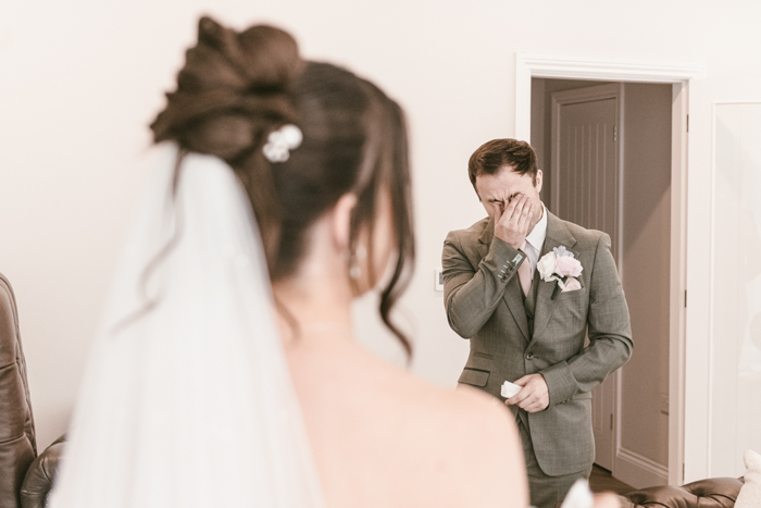 bride's dress reveal